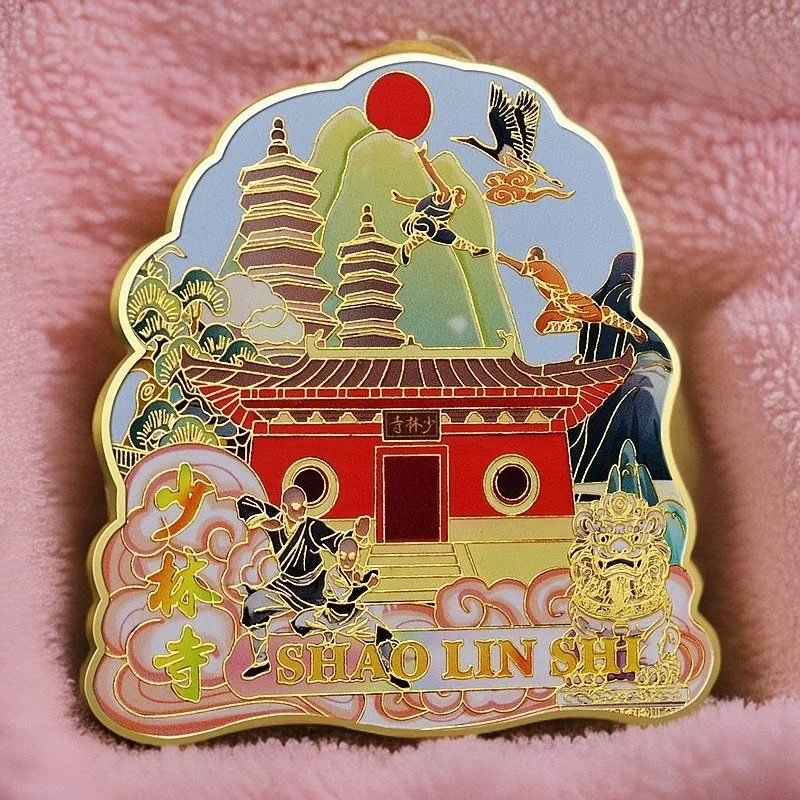 Shaolin Temple Tourist Souvenir Fridge Magnet Mount Song Shaolin Temple Travel Gift Refrigerator Magnet Cultural Creative Gift