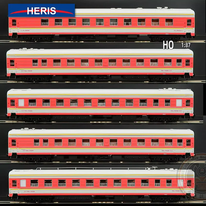 HO 1:87 Scale HERIS CA24 RW24 Train Model Classics Adult Souvenir Gift Static Display