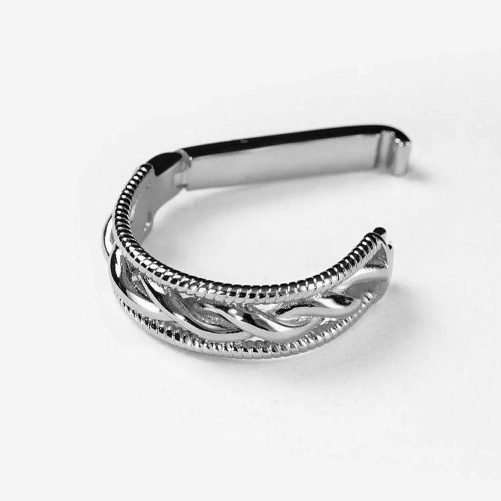 Fashion Alloy D-shaped Tie Buckle Shirt Tie Pin Mini Twists Tie Clip Cuff Links Golden Tie Knot Fixation Boys