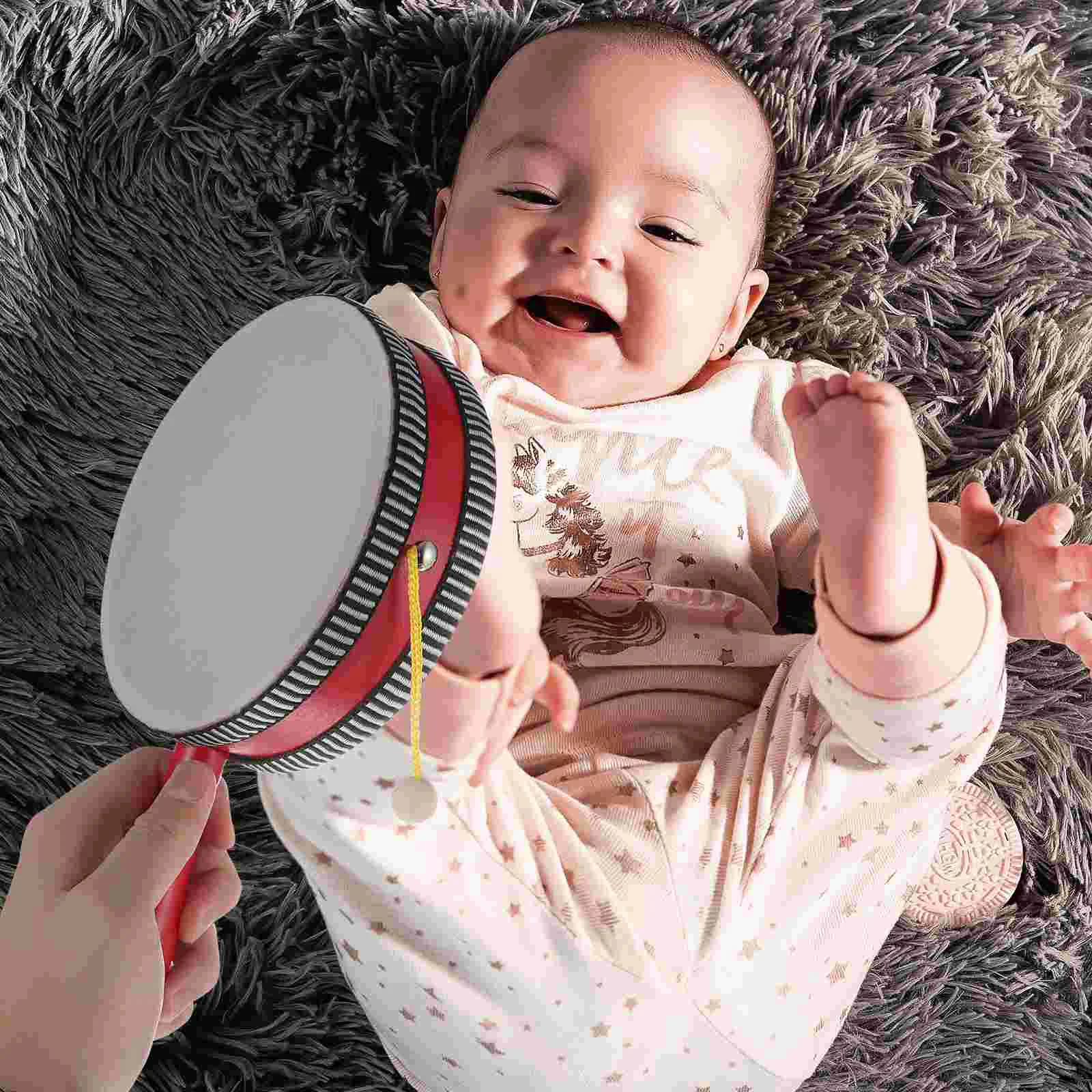 Wave Drum Percussion Hand Toys Tambourine Musical Wood Kids Educational Plaything Educatioanl for Child