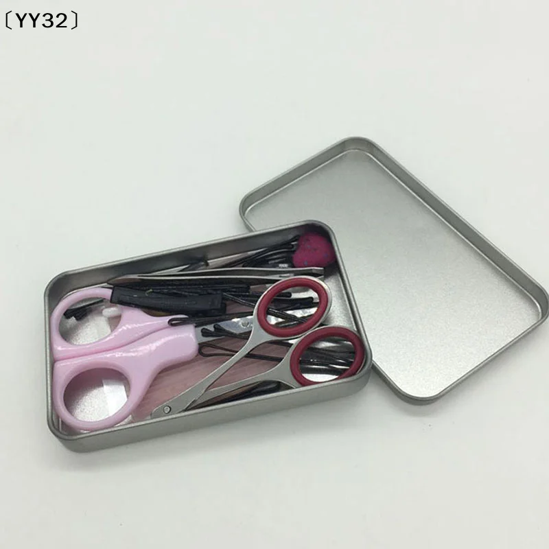 1PC Mini Iron Box Slide Cover Storage Box Wedding Portable Tin Boxes Container〔YY32〕