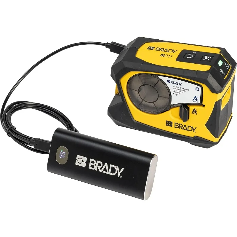 طقم طابعات ملصقات بلوتوث محمول (M211-KIT)، أصفر/أسود #3