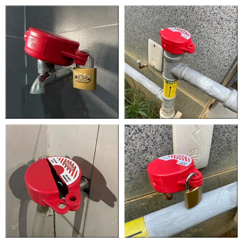 

B92B-Gate Valve Lockout Device With Coded Lock Suited For 1 To 2-1/2 Gate Valve Handles Gate Valve Lockout Water Spigot Lock