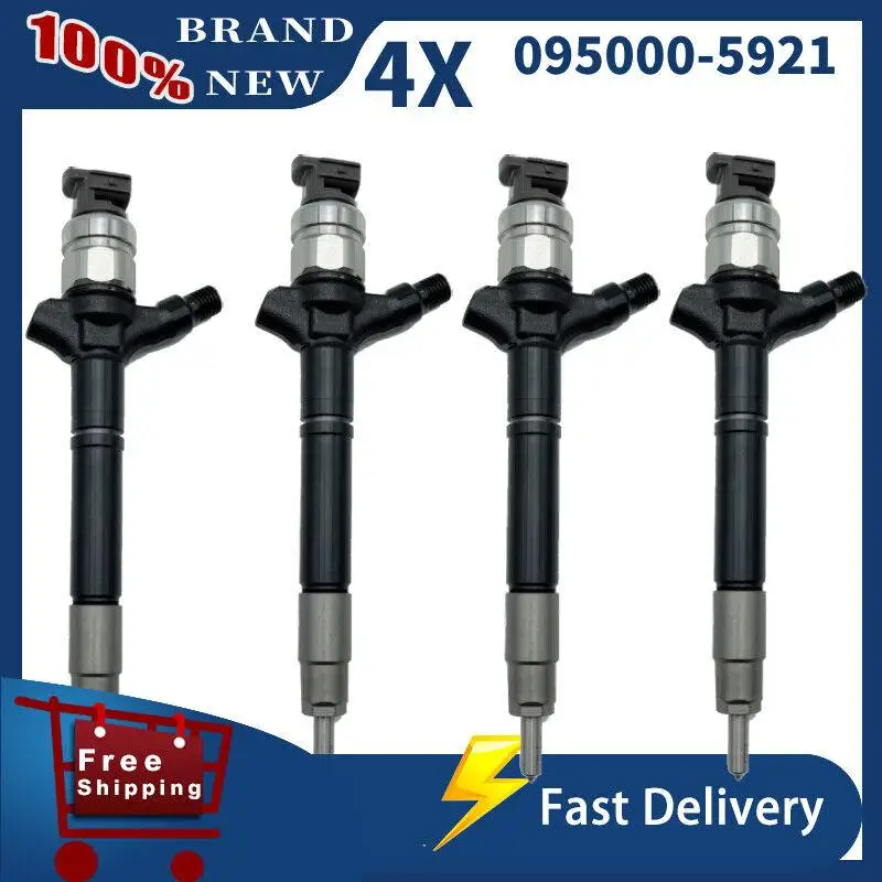 

4X 095000-5921 23670-09070 2367009070 Diesel Common Rail Fuel Injector 23670-09070 For Toyota Hilux