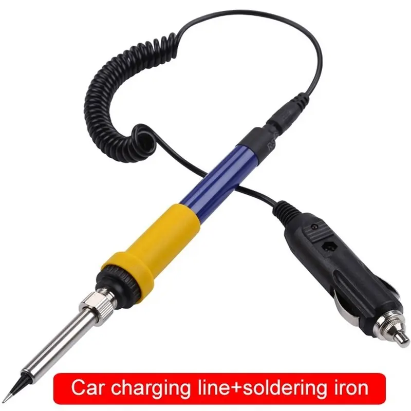 ABGH-12V Portable Soldering Iron Low-Voltage Car Battery 60W Welding Rework Repair Tools