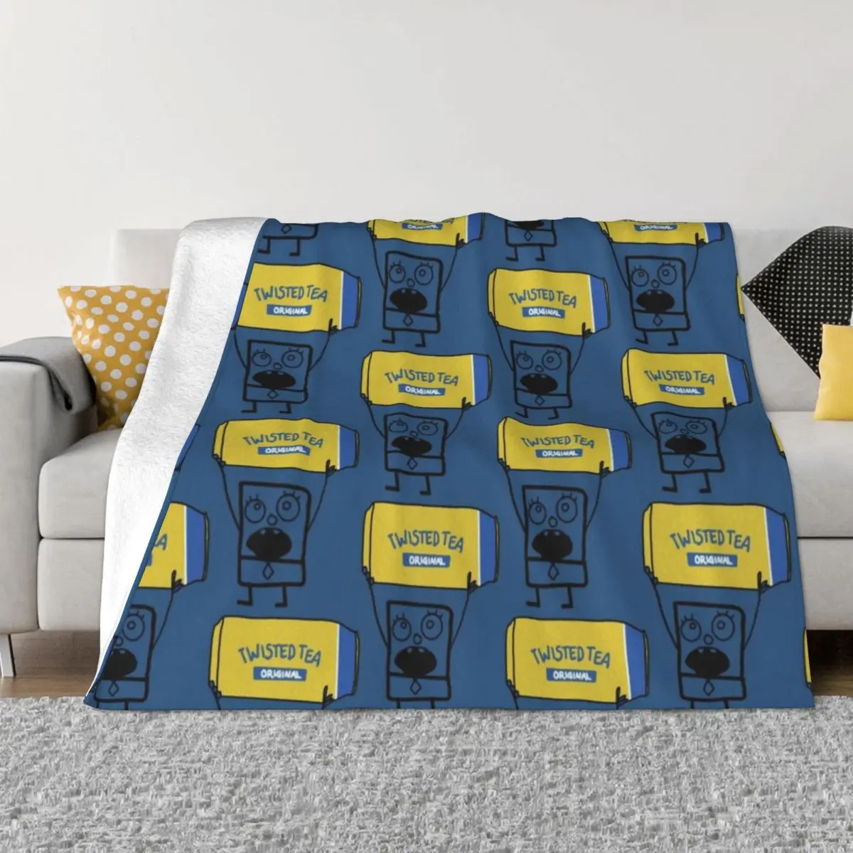 

Doodlebob twisted tea Throw Blanket Sofa Quilt Quilt Blankets