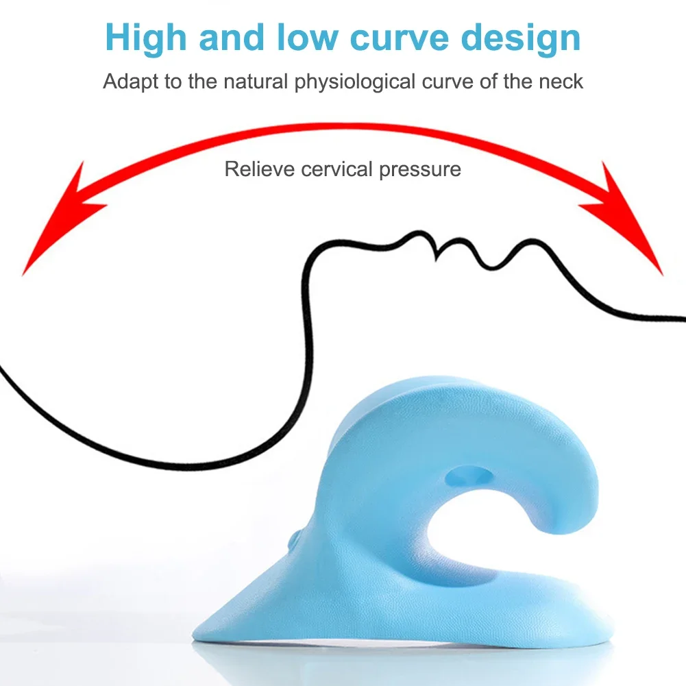 Ergonomic Neck Traction Pillow Pain Relief Neck and Shoulder Relaxer Chiropractic Pillow for TMJ Headache Muscle Tension - Image 5