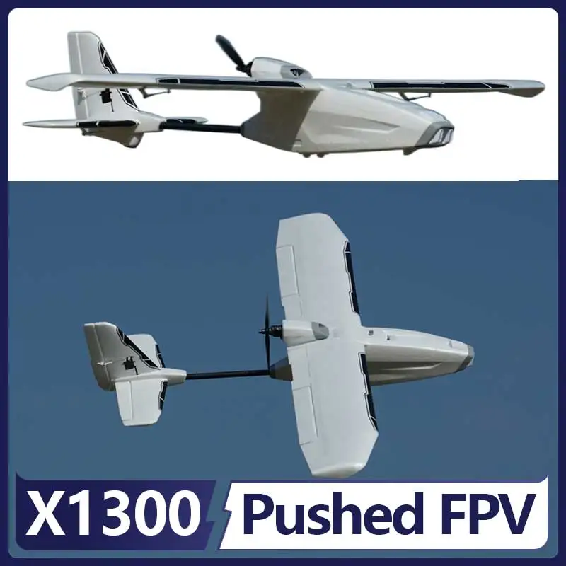 Xfly Xunfei X1300 Back Push Fpv Fixed Wing Remote Control Model Fighter Toy Assembly Gift