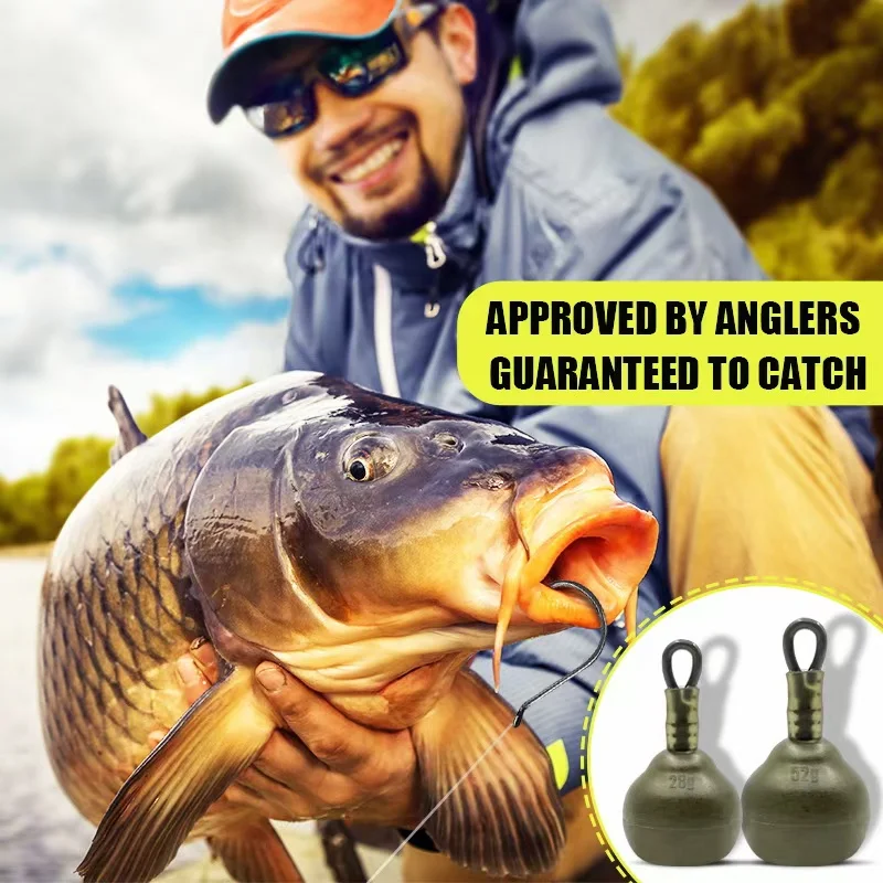 3 Stück Angelbleie, Angelzubehör, geeignet für Karpfenangeln, in verschiedenen Größen erhältlich (14G/28G/52G)