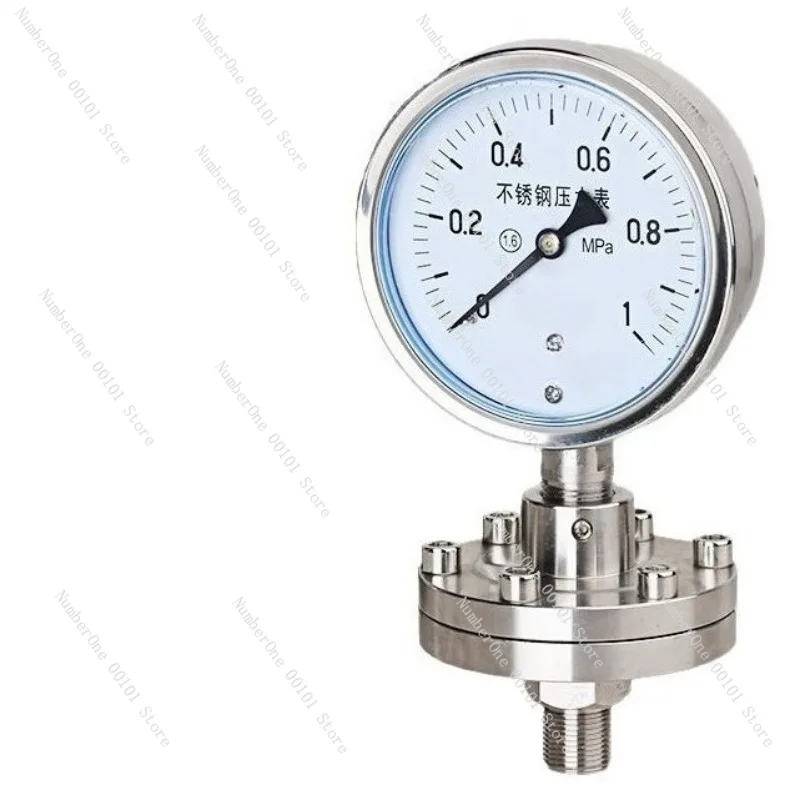 

Stainless Steel Diaphragm Pressure Gauge,High-Temperature and Corrosion-Resistant Tantalum Diaphragm with 316L PTFE Lining