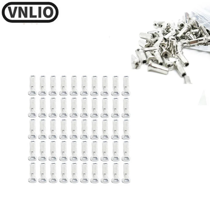 

VNlio 50 pieces bicycle wheel spoke caps 14G 12mm MTB road bicycle rims spoke mouth bicycle accessories