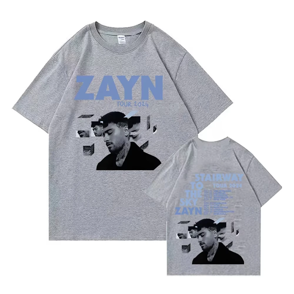 Zayn Startway To The Sky Tour Tee-shirt Zayn Malik Cotton T-shirts Unisex Short Sleeve Tee Harajuku Y2K O-neck Summer Casual Top