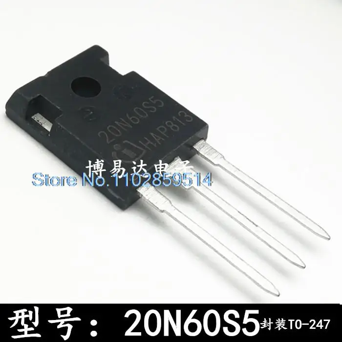 

5PCS/LOT 20N60S5 MOS SPW20N60S5 20A/600V TO-247