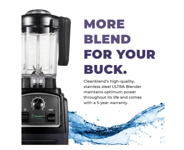 

CLEANBLEND ULTRA BLACK SMOOTHIE MAKER - HIGH QUALITY BLENDER