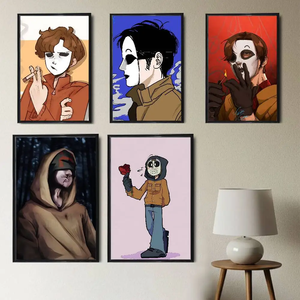 Operator MH Marble Hornets Poster HD Art Sticky Wall Waterproof Home Living Room Bedroom Bar Aesthetic Decoration