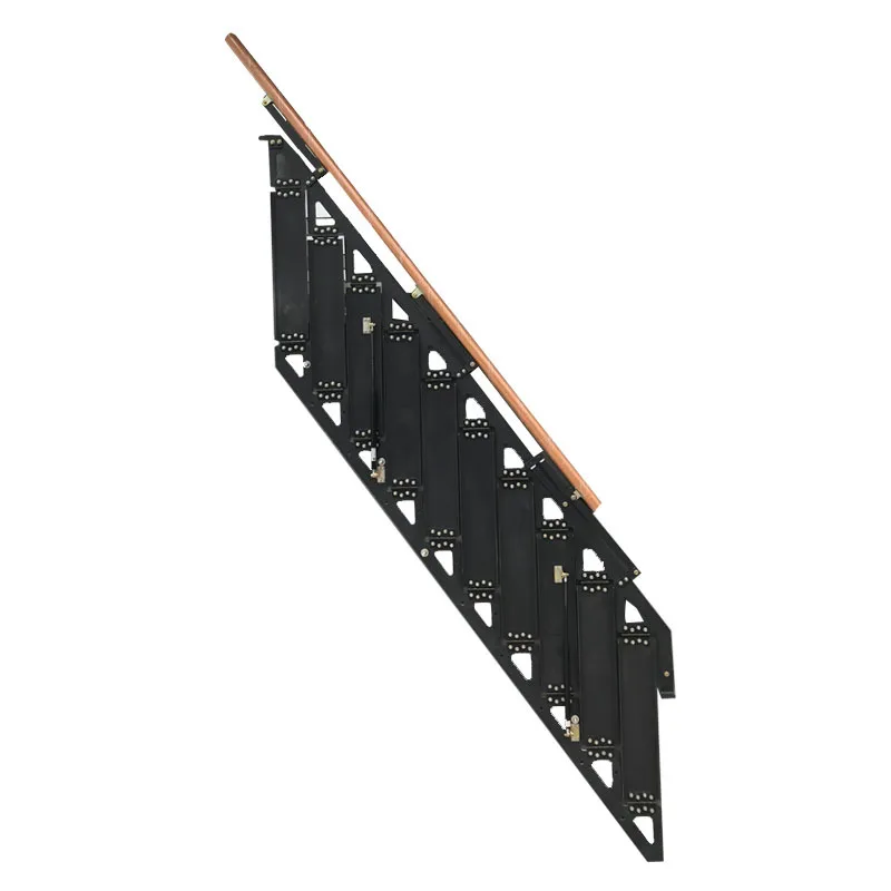 Aluminum Alloy Wall Folding Staircase Household Side Ladder with 300kg Load Capacity 2m Size