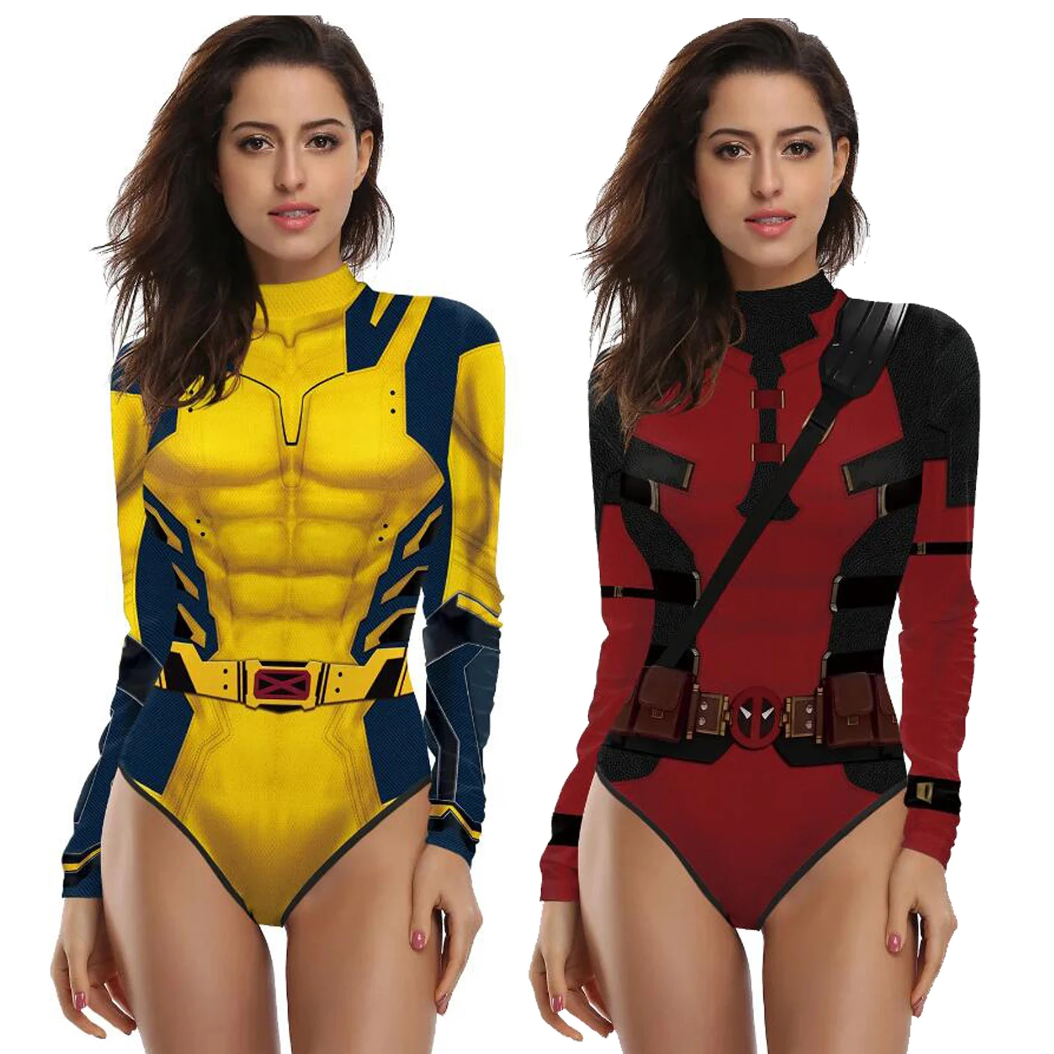 Costumes de cosplay de super héros, Deadpools, Wolverinees, maillots de bain une pièce, combinaison Zentai, olympiques de fête, film classique, nouveau