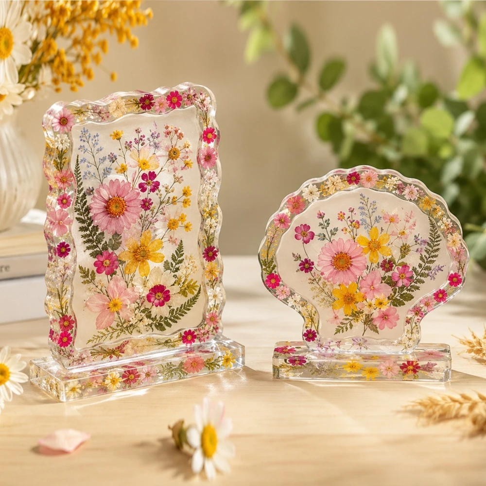 S0305 Love Heart Shell Photo Frame Resin Mold DIY Crystal Dried Flower Ornament Silicone Mold for Epoxy Handcraft Art Projec - view 5