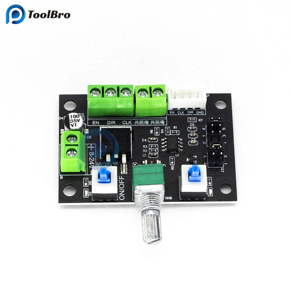 Imagem -05 - Pwm Pulso Gerador de Sinal dc 824v Stepper Motor Driver Regulador Regulador Regulador Interruptor de Controle de Velocidade 12v 24v