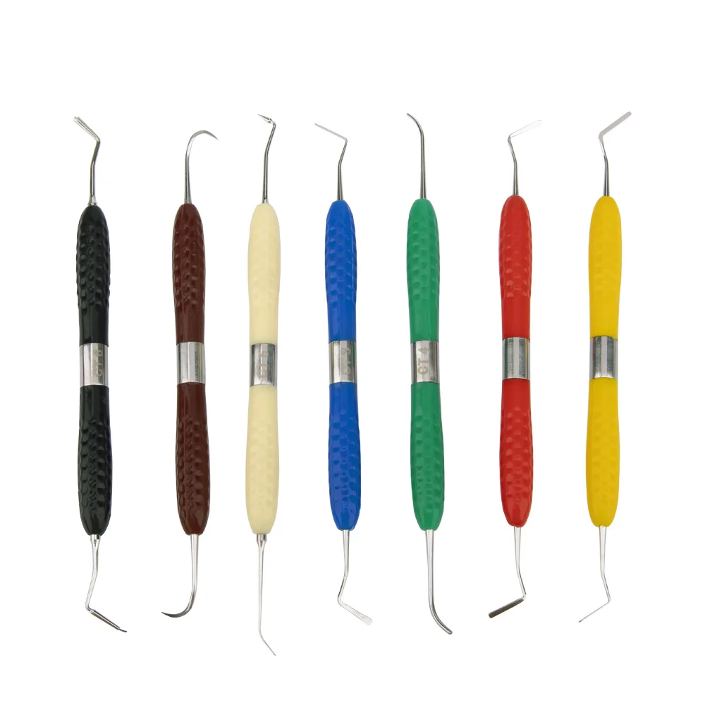 

Набор инструментов для восстановления зубной смолы, подходит для эстетического ножа для восстановления, силиконовая ручка, набор инструментов для наполнения стоматологической лаборатории