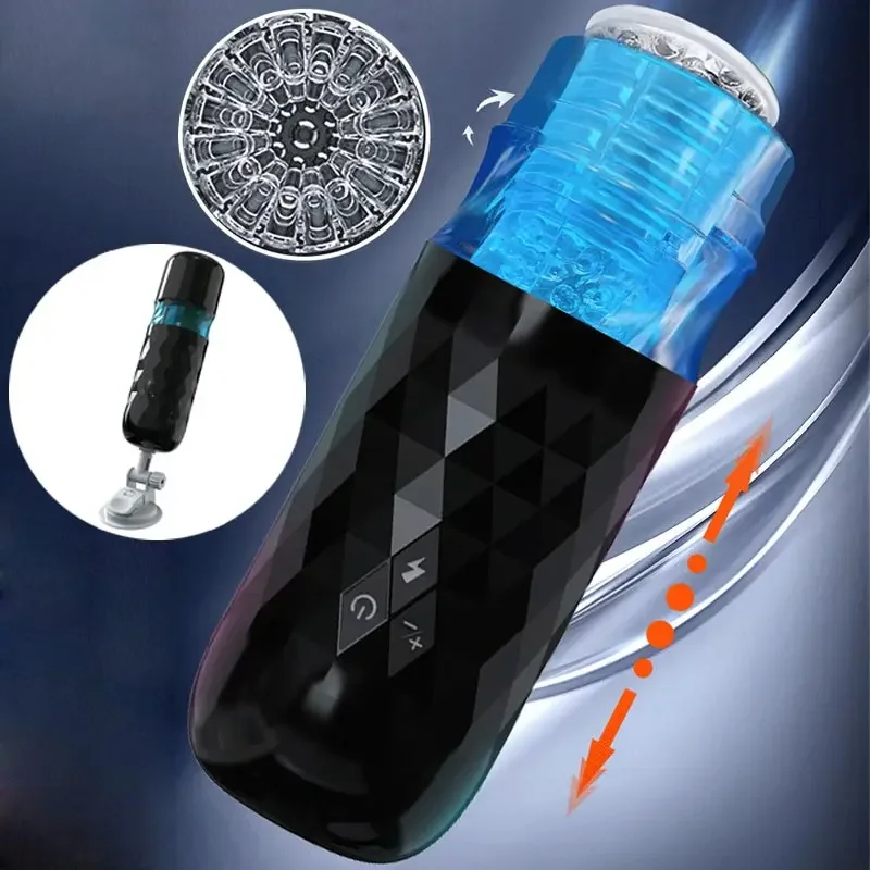 Perinee Male Oral Vagina Automatic Male Vibrator Piston Sextoy Male Masturbator Male Women Men Stuttering Off Vibratory