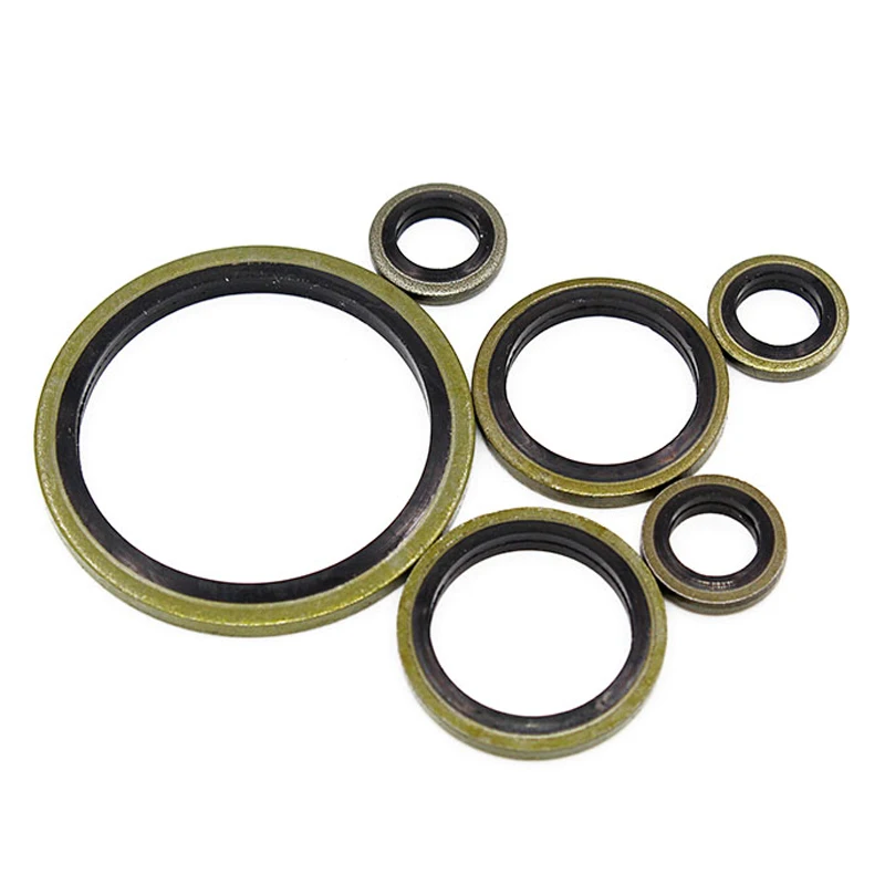 6/8/10/12/14/16~60mm Bonded Washer Metal Rubber Oil Drain Plug Gasket Fit M6/M8/M10/M12/M14/M16~M60 Combined Washer Sealing Ring