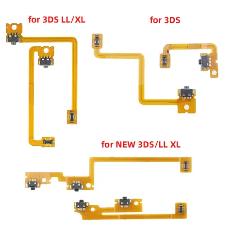 1/3pcs L R Shoulder Trigger Button Switch Flex Cable Replacement for 3DS 3DS LL 3DS XL New 3DS LL XL Repair Part