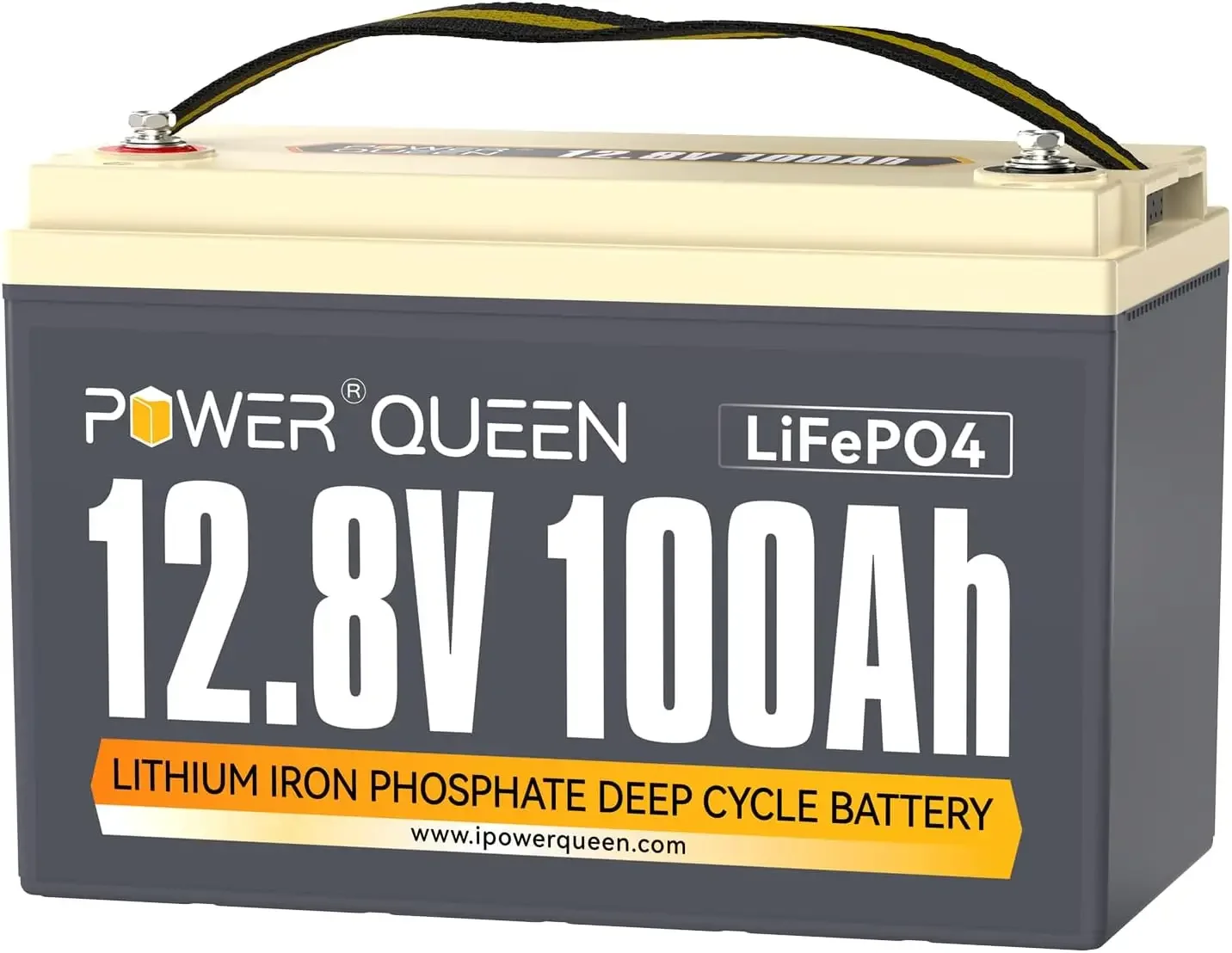 

LiFePO4 Battery 12V 100Ah, Group 31 Lithium Battery, with 1280Wh Energy and BMS Protection, Up to 15000 Deep Cycles for RV Trail