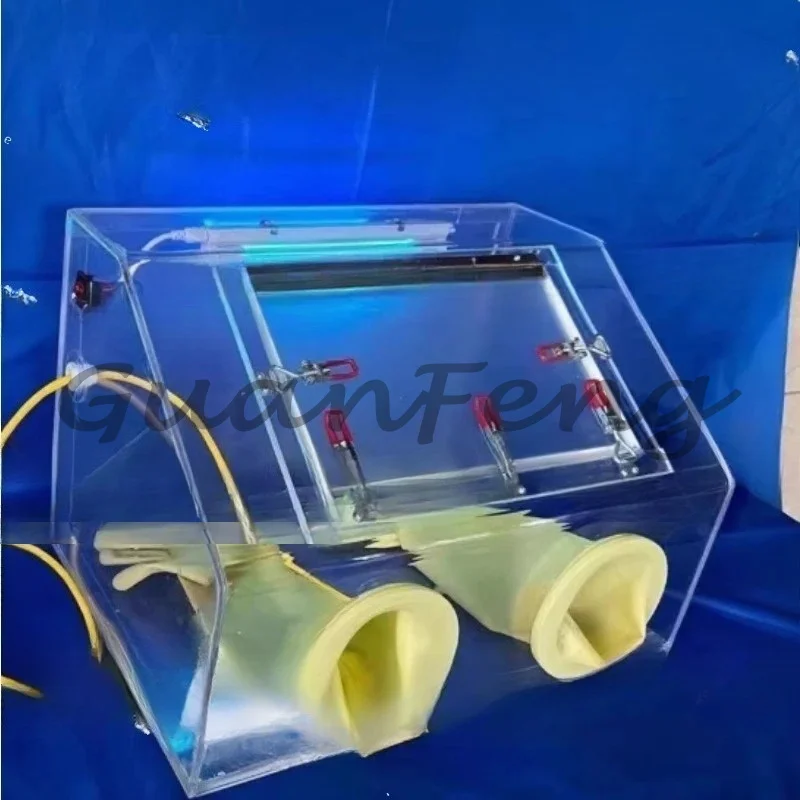 Sealed box, inert gas operated nitrogen gloves