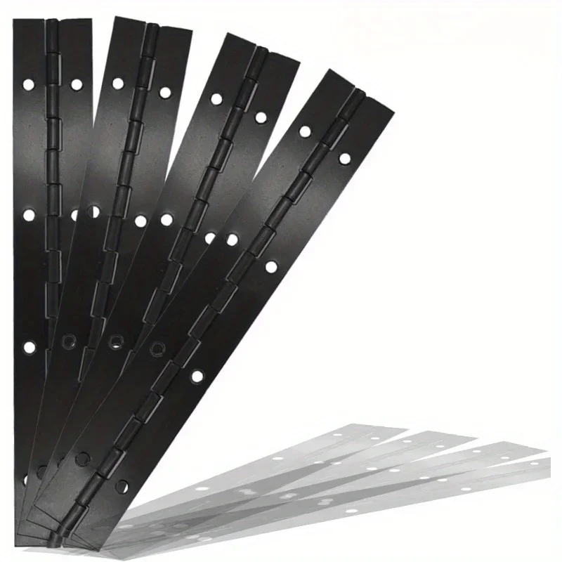 Piano Hinge for Cabinet, Black Stainless Steel Continuous Folding Hinges for Doors, Cabinets, Window
