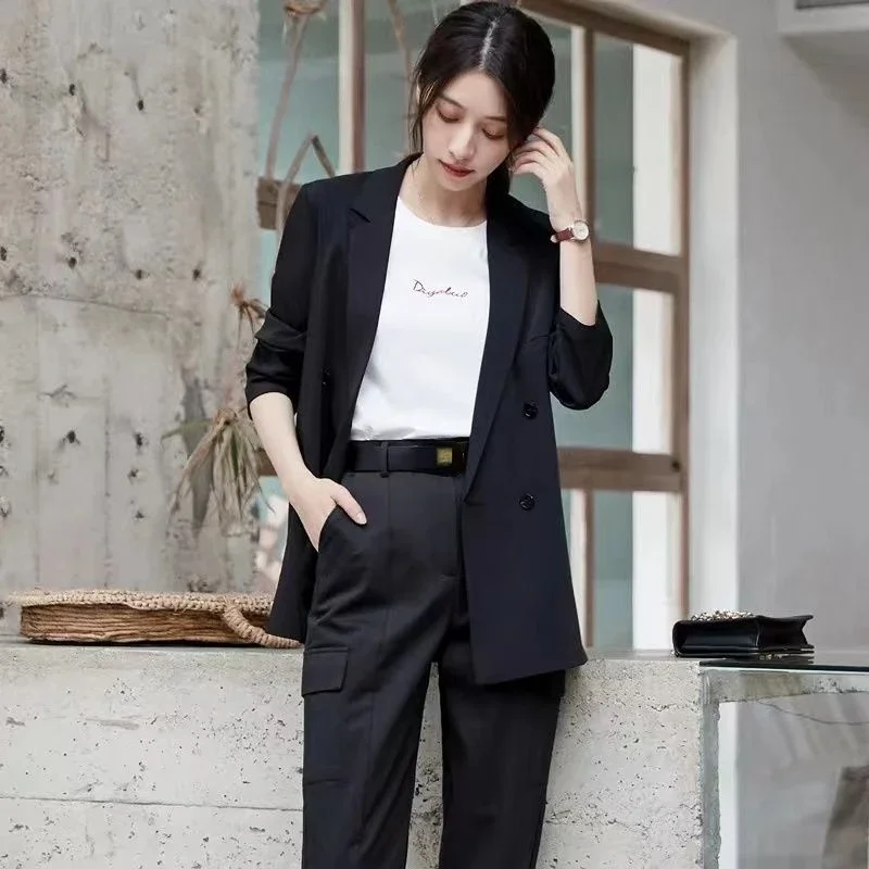 Blazers Women Simple Korean Style Loose All-match Design Solid Elegant Office Lady Fashion Autumn Comfortable Retro Leisure New