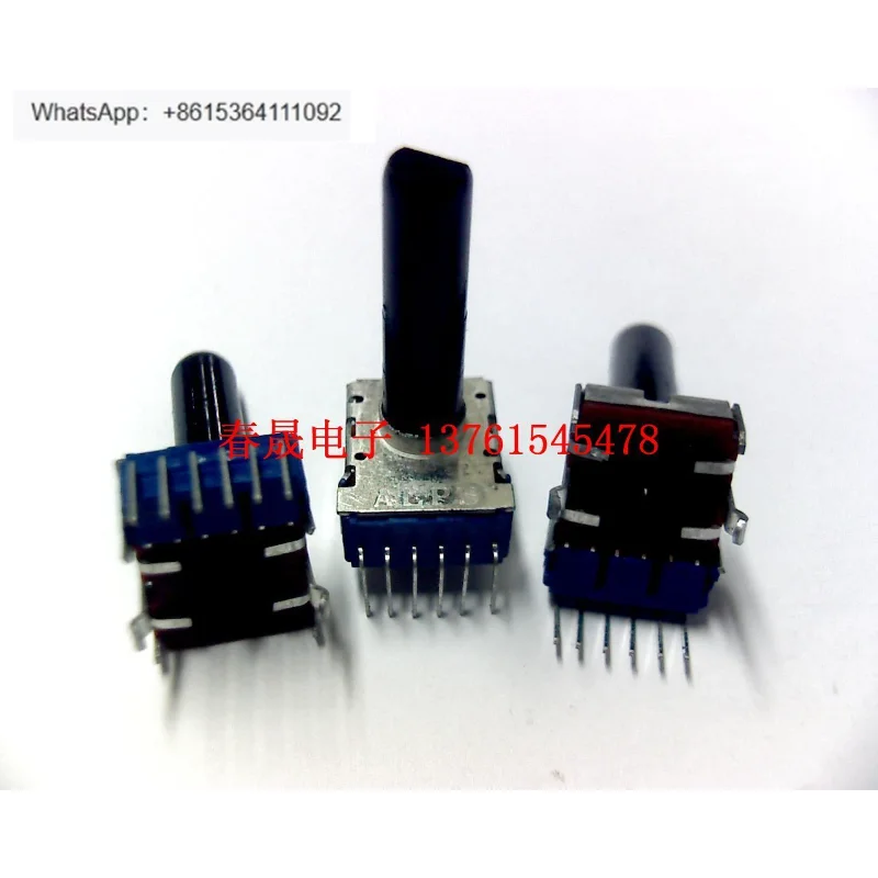 Japón B50K * 2 A10K * 2 doble seis pines. Potenciómetro mezclador de 22,5 MM de longitud del eje 10 piezas