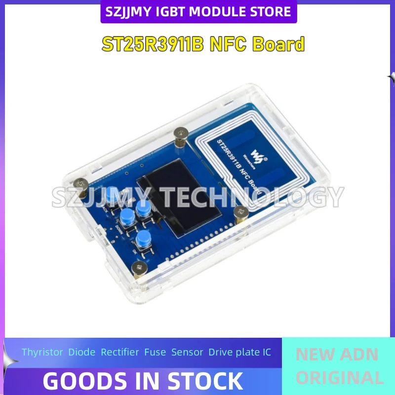 Communication module NFC reader/writer kit ST25R3911B with 1.3 OLED display