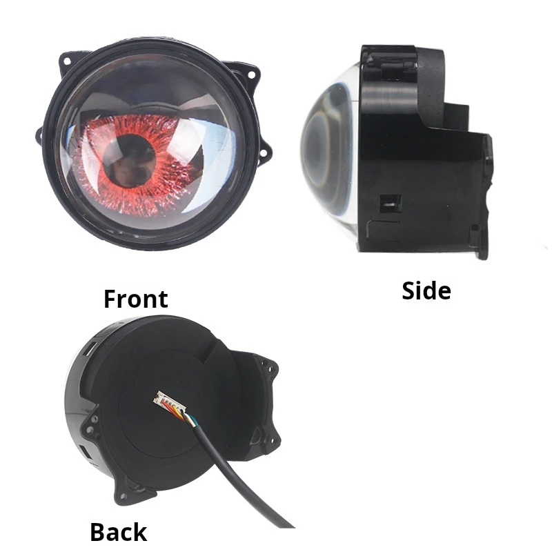 

Car Dynamic Demon Eye Lig Large Headlight LED Lens Eagle Eye Light 3-inch 12V Modification Universal