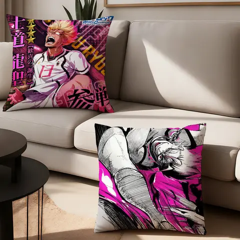 Anime Blue Lock Ryusei Shidou Poszewka na poduszkę Poduszki biurowe Nadaje się na sofę Samochód Sypialnia Dekoracyjna poszewka na poduszkę