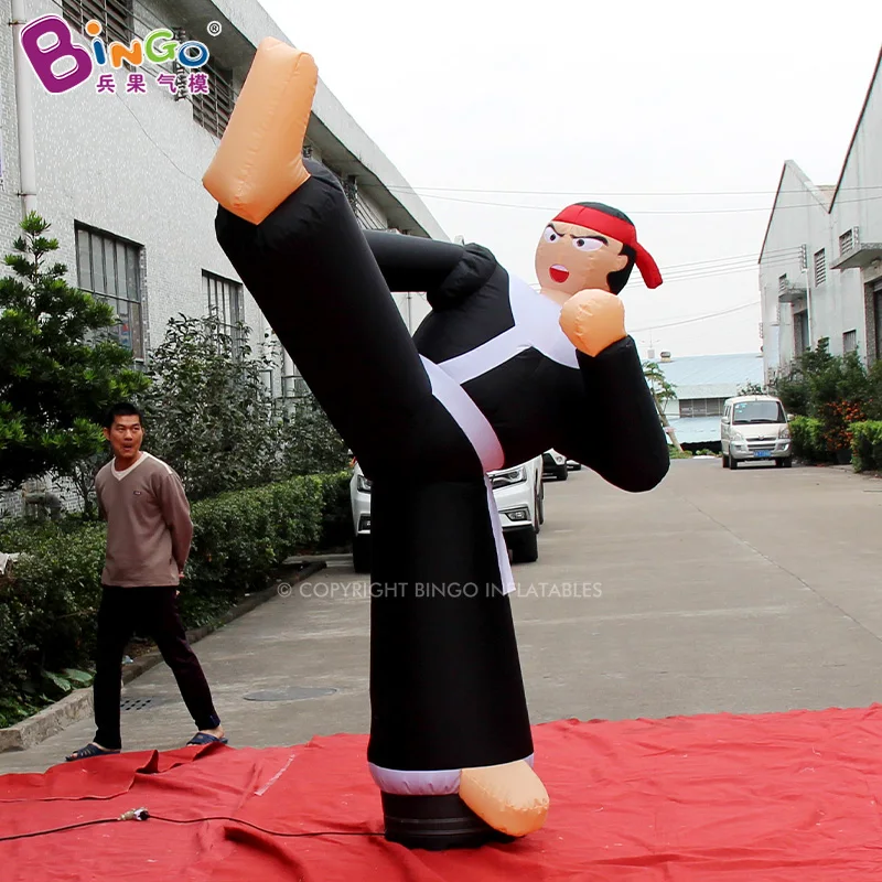 

Custom Design 3m High Inflatable Taekwondo Sports Character Blow Up Kung Fu Academy Boy For Advertising Decoration Toy- BG-C0018