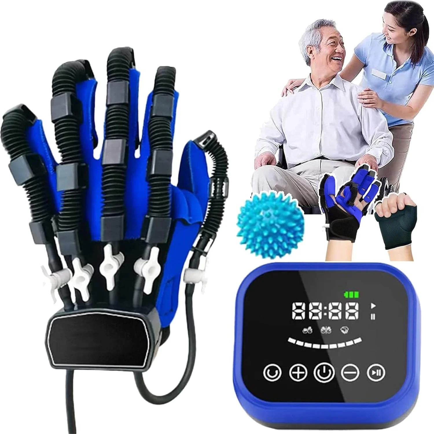 Rehabilitation Robot Glove Hand Device Finger Training Massage Gloves Stroke Hemiplegia Rehabilitation Hand Function Recovery