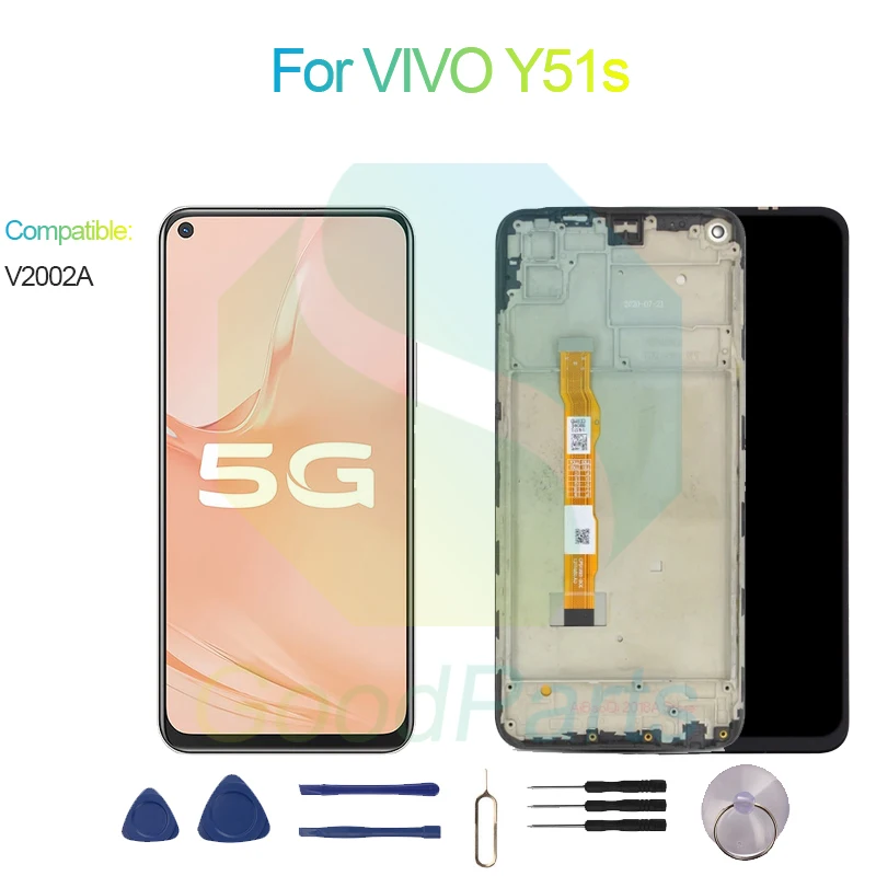 

For VIVO Y51s Screen Display Replacement 2340*1080 V2002A For VIVO Y51s LCD Touch Digitizer