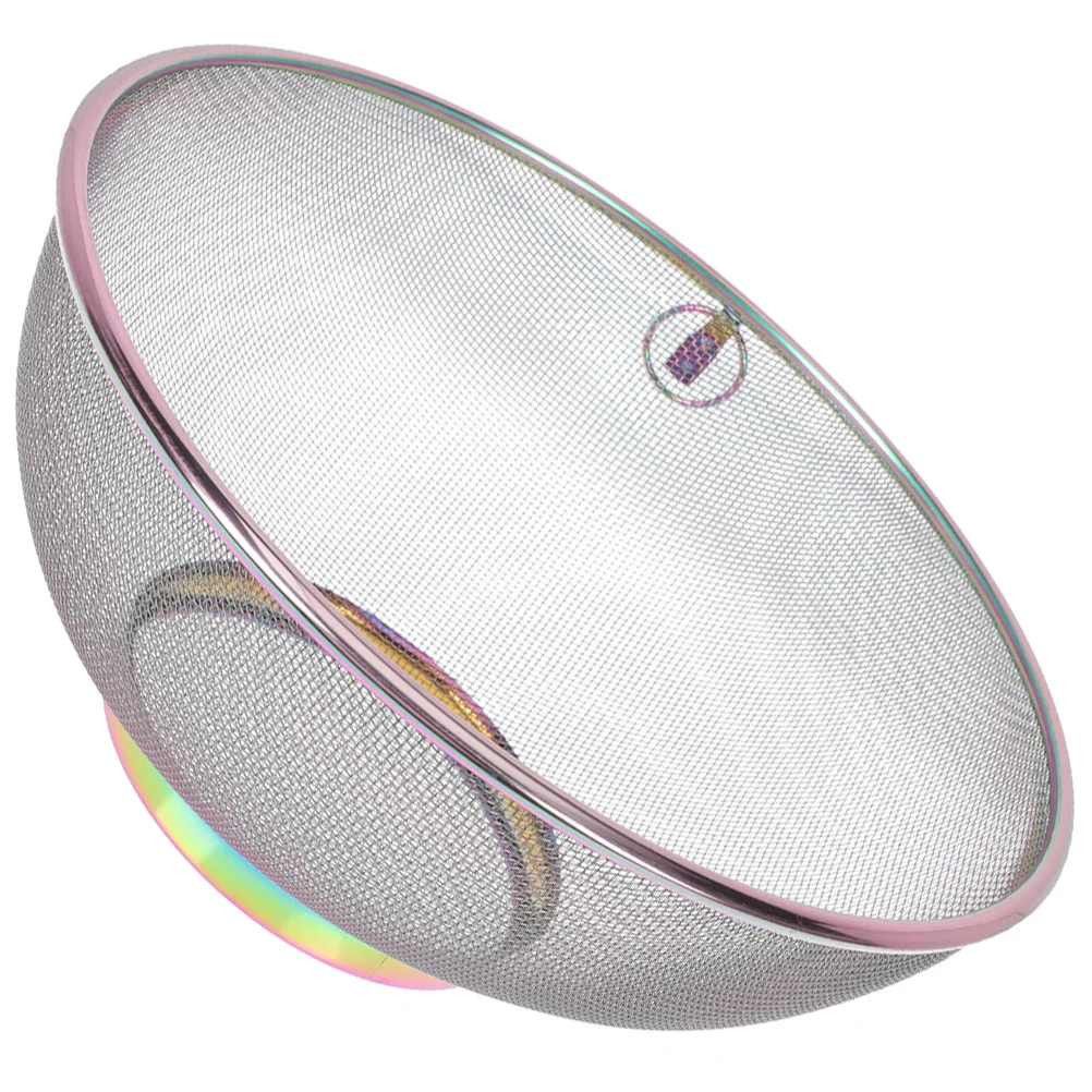 مصفاة من الفولاذ المقاوم للصدأ وعاء تصفية حليب فول الصويا مصفاة شبكية دقيقة للفواكه والخضروات سلة مصفاة لتجفيف الأرز #6