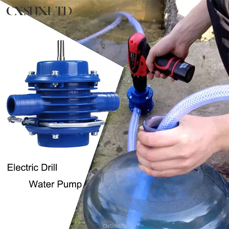 Electric Drill Water Pump Portable Mini Self-priming Liquid Transfer Pumps Diesel Oil Fluid Water Pump Home Garden Outdoor Tool