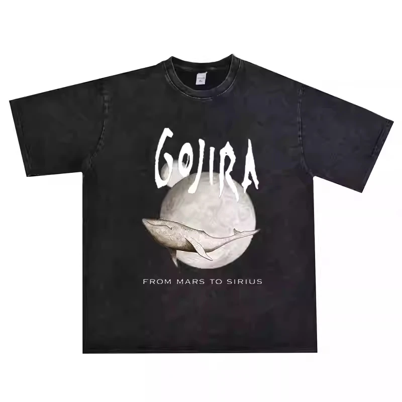 

Футболка с принтом Gojira Heavy Metal Band 2025 года, с короткими рукавами, дышащая футболка из плотного хлопка из чистого хлопка