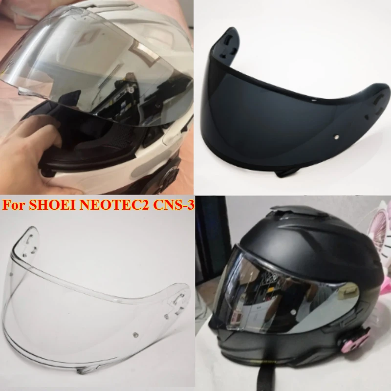 

1PCS Motorcycle Helmet Visors for SHOEI NEOTEC2 CNS-3 Windproof UV Protective Visera CNS-3C Anti-Scratch Accessories