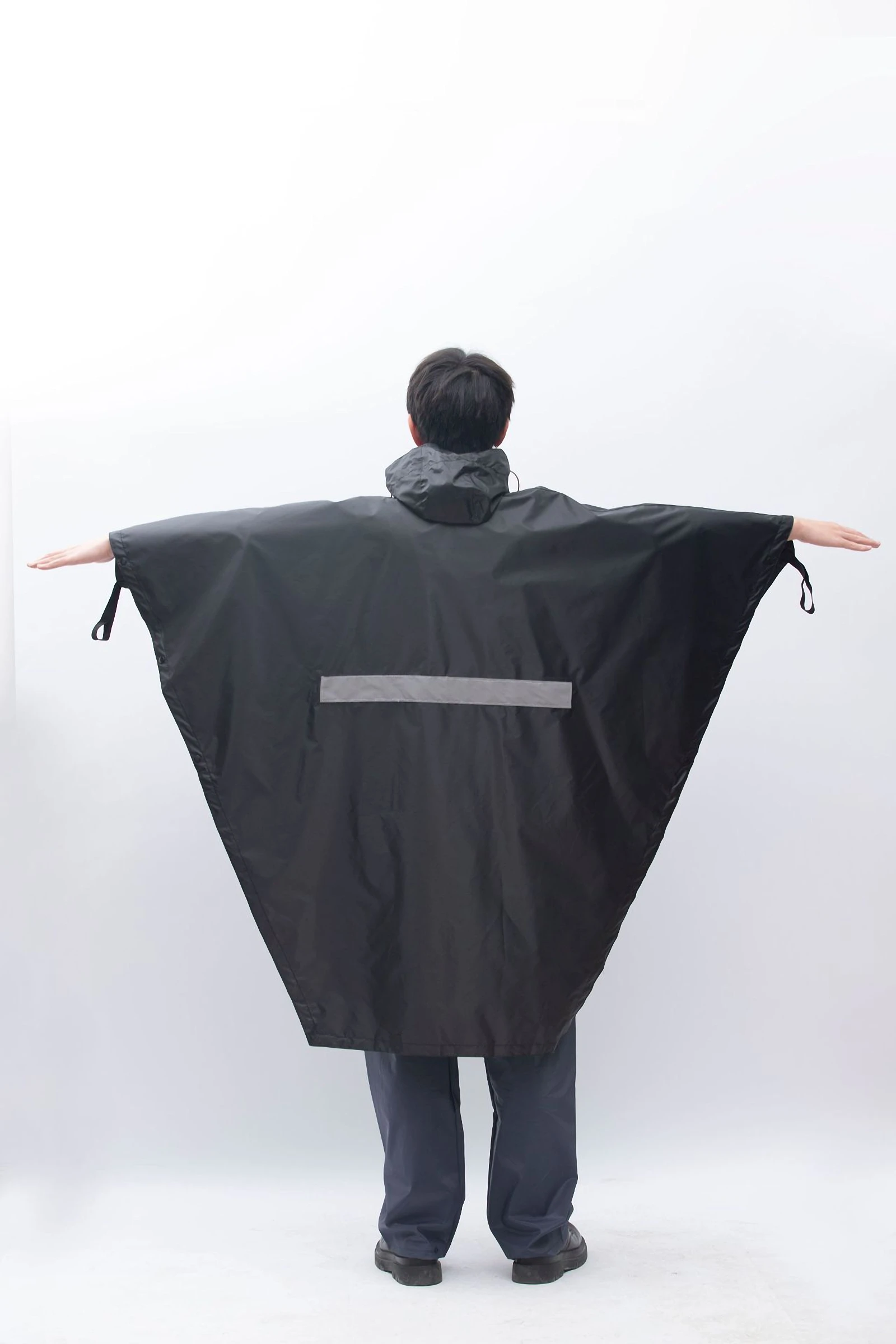 JQJK Rain Cape Adult Men Women Foldable Outdoor Rain Poncho for Hiking Bicycle Festival Polyester Poncho Waterproof Raincoat