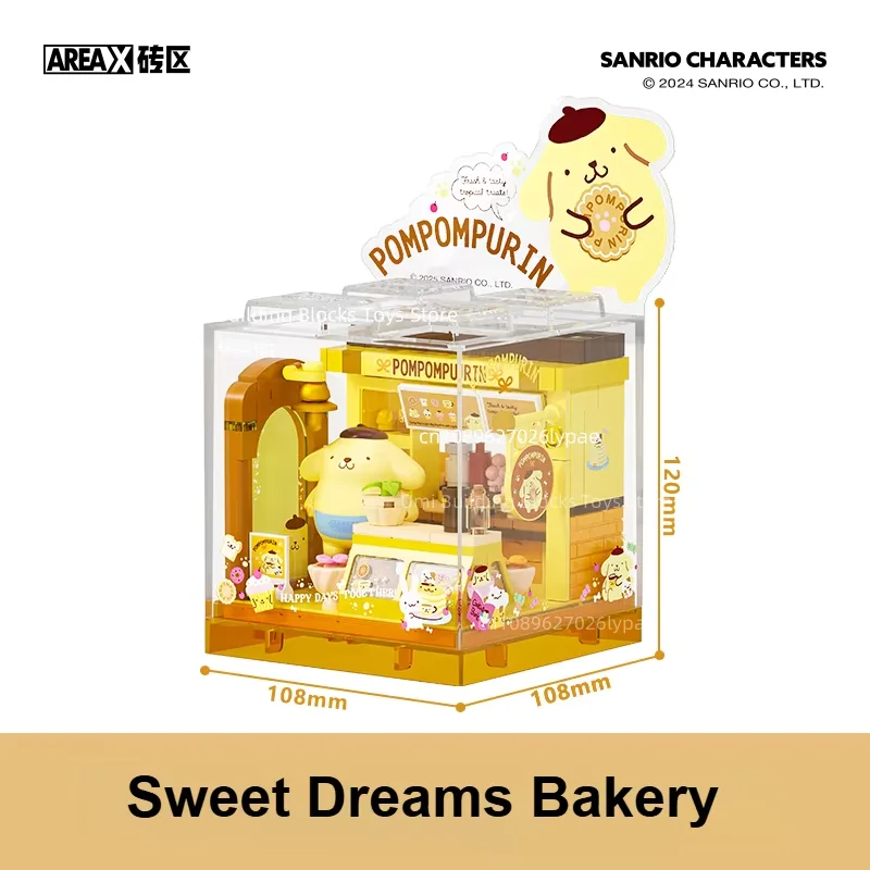جديد سانريو مرحبا كيتي كورومي Pochacco لطيف متجر متعة اللبنات لعبة عرض الشارع نموذج منضدية اكسسوارات هدايا العيد