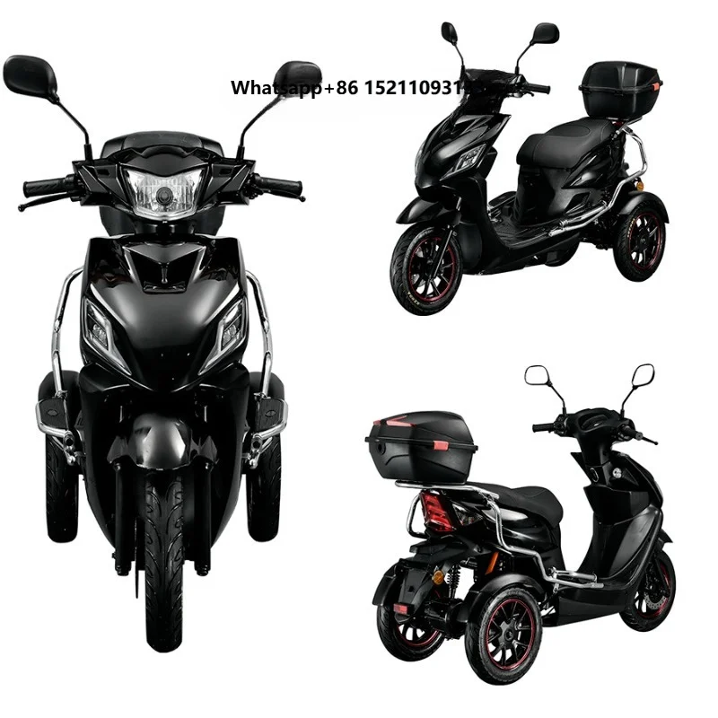 EEC Euro 5th Hot Sell Vintage 3 Wheel Electric Tricycle 1000W Brushless Motor Double Lithium Battery 70KM Range Elderly Mobility
