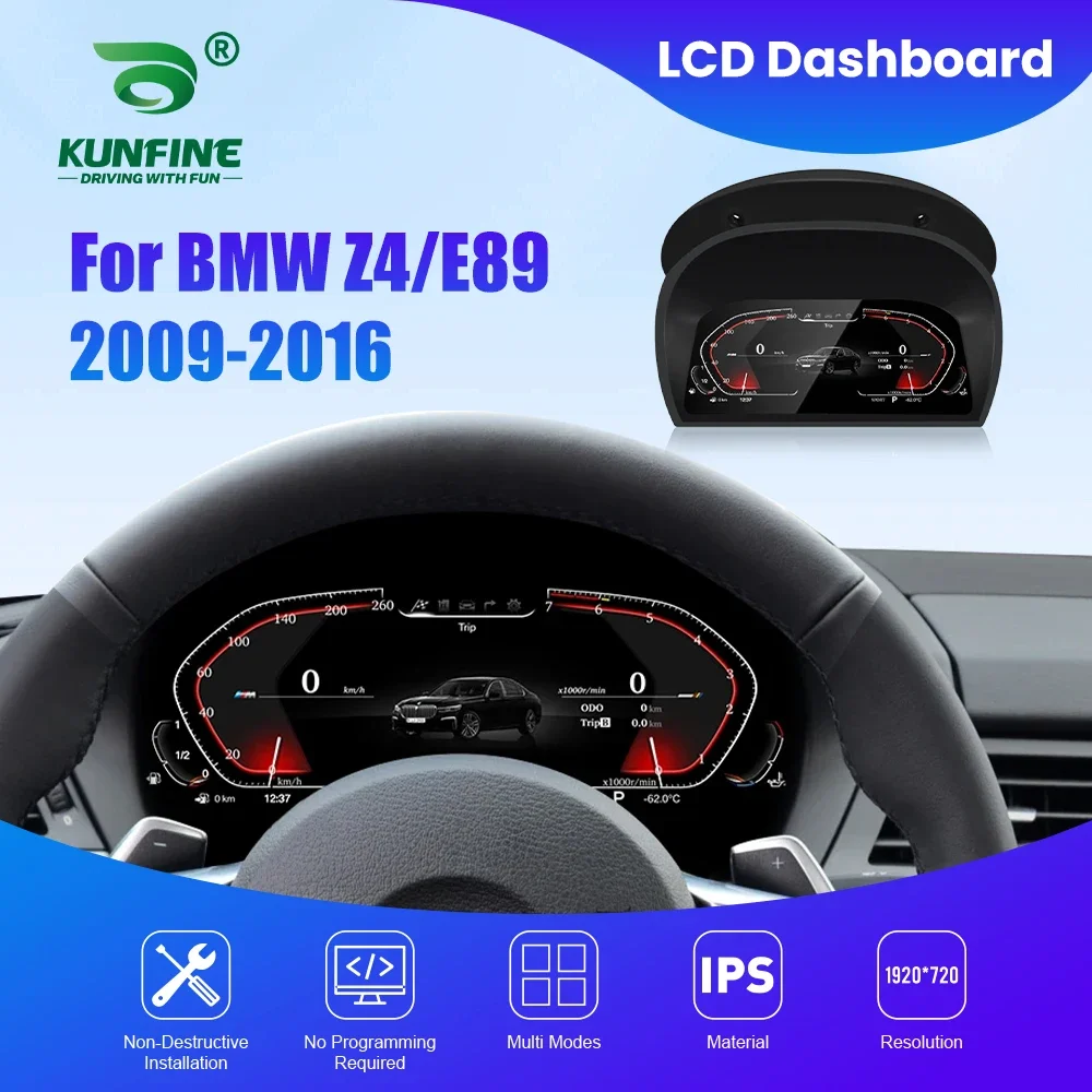 Cluster Dashboard For BMW Z4 E89 2009-2016 Speedometer Digital LCD Instrument Panel 11 Inch Latest Tachometer
