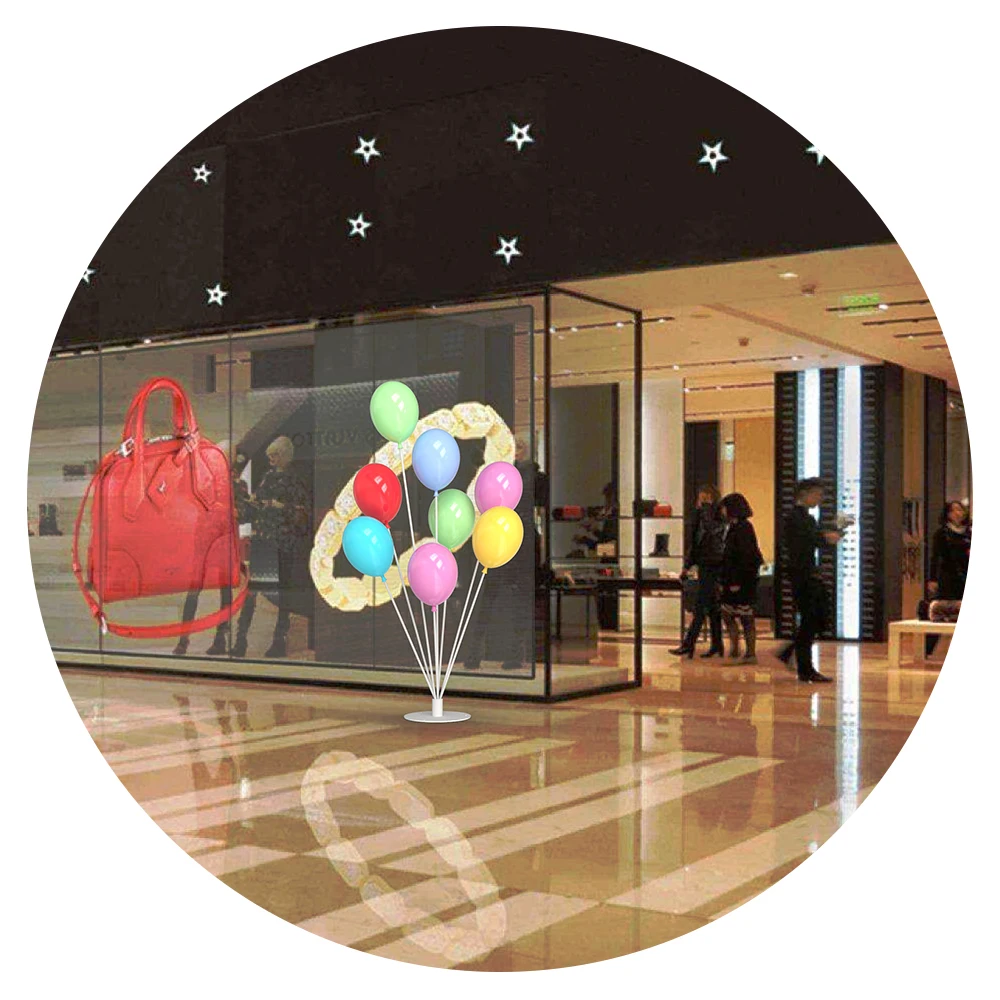 Hard plastic balloon decorations ABS material is easy to transport Atmosphere