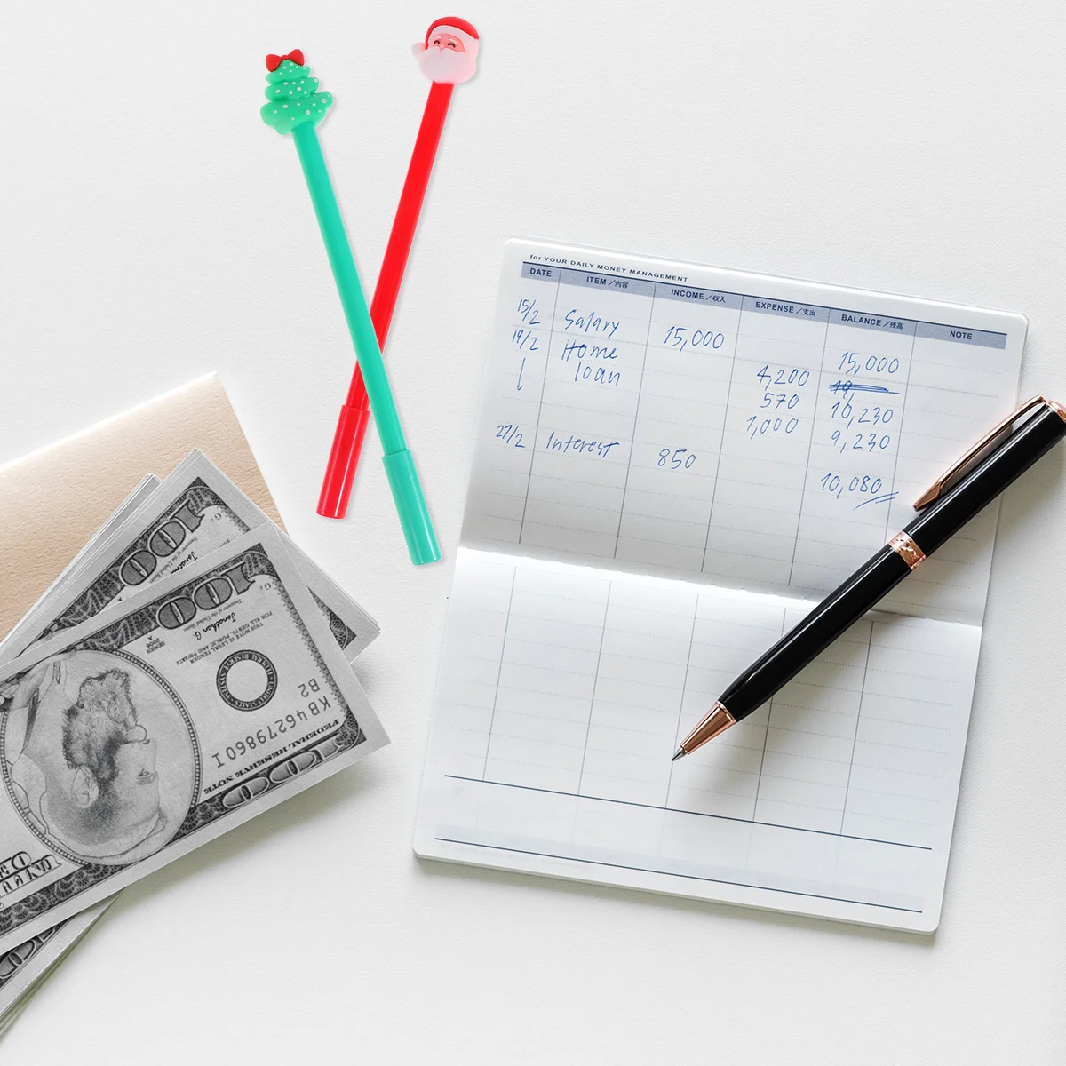 

BUTIFULSIC 24Pcs Fancy Ballpoint Pens Black Gel Ink Office School Stationery Gift for Students Christmas