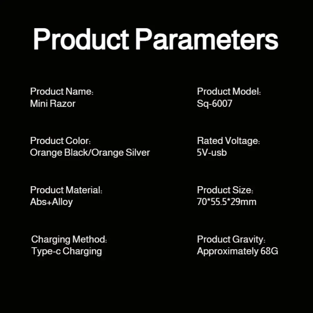 Mini Rasoio Elettrico Intelligente con Display Digitale, Doppio Anello a Rete, Ricaricabile USB, Utilizzo a Secco e Bagnato, Regolabarba Impermeabile e Lavabile