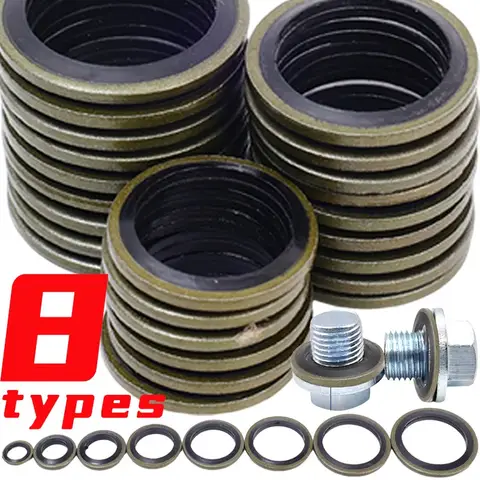 10PCS Tappo di scarico per auto Guarnizioni per coppa dell'olio Prevengono perdite d'olio Accessori durevoli e ad alta durezza SealM6/M8/M10/M12/M14/M16/M18/M20